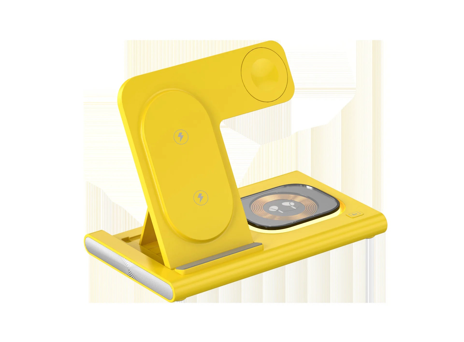 100W 3 in 1 Night Light Wireless Charger Stand For iPhone 17 16 15 14 13 12 Apple Watch Airpods Foldable Fast Charging Station