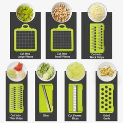 16 in 1 Multifunctional Kitchen Vegetable Slicer,Egg Liquid Separator,for Cutting Vegetables, Shredded Potatoes,dice,and Slicing