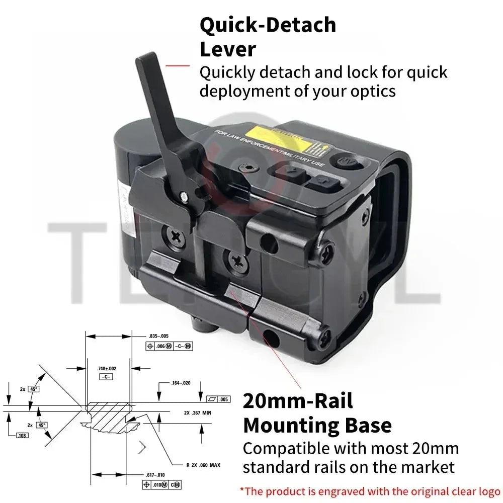 Holographic Collimator 558 Red Dot Sight G43/G33/G45 3X 5X Magnifier Airsoft Hunting Gear w/ 20mm Rail Mounts & QD Lever